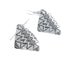 Native American Genuine Sterling Silver Hook Dangle Earrings AX125473